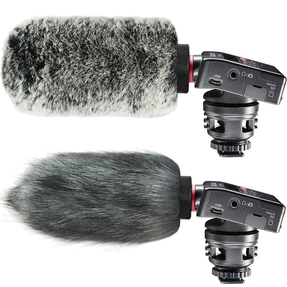 

Microphone Furry Rigid Windscreen Muff Mic Wind Cover Fur Filter Outdoor Microphone Windscreen for Tascam DR-10SG