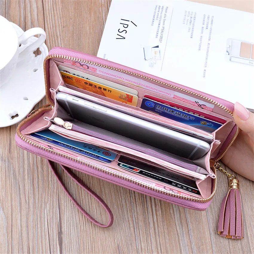 SHUJIN Women Wallet Long Clutch Fashion Tassel Zipper Money Bag Big Capacity Coin Purse Card Holder Phone Wallet Ladies Purses
SHUJIN Women Wallet Long Clutch Fashion Tassel Zipper Money Bag Big Capacity Coin Purse Card Holder Phone Wallet Ladies Purses