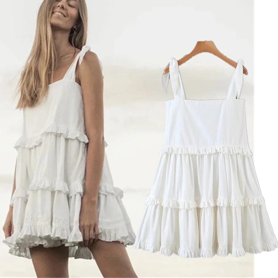 Elmsk Summer Dress Indie Folk Vintage Washed Spaghetti Strapless Cascading Sexy Mini Dress Holiday Beach Dress Women Vestidos
Elmsk Summer Dress Indie Folk Vintage Washed Spaghetti Strapless Cascading Sexy Mini Dress Holiday Beach Dress Women Vestidos