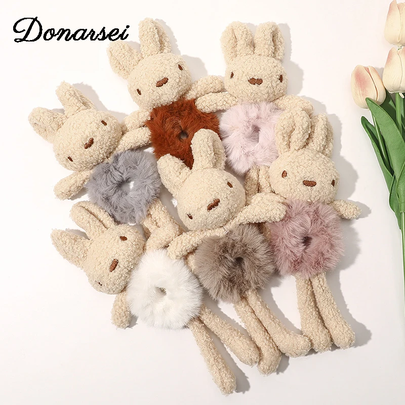 Donarsei Cute Cartoon 3D Plush Rabbit Hair Scrunchies Women Winter Elastic Girls Bear Bunny Horsetail Holder Hair Accessories
Donarsei Cute Cartoon 3D Plush Rabbit Hair Scrunchies Women Winter Elastic Girls Bear Bunny Horsetail Holder Hair Accessories