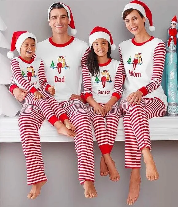 In Stock Wholesale Cotton Long Sleeve Green striped printed Family Kids Cotton Pajama Sets Christmas Woman pajamas kids
In Stock Wholesale Cotton Long Sleeve Green striped printed Family Kids Cotton Pajama Sets Christmas Woman pajamas kids