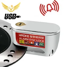 Wheel Disc Lock 110db Sound Alarm Anti-Theft Motion Sensor Security Universal Brake Rotors Padlock for Motorcycles Bicycles