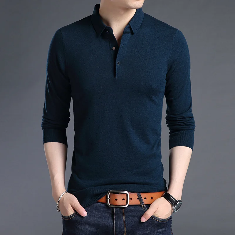 MRMT 2022 Brand New Autumn Men's Long Sleeve Sweater Wool Knit Lapel Solid Color for Male Tops T-shirt Sweater
MRMT 2022 Brand New Autumn Men's Long Sleeve Sweater Wool Knit Lapel Solid Color for Male Tops T-shirt Sweater