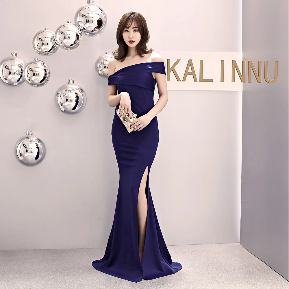 Women Elegant Long Dress Sexy Satin Off The Shoulder Mermaid Dresses Fashion Ladies Slim Evening Party Vestidos Robe De Soiree
Women Elegant Long Dress Sexy Satin Off The Shoulder Mermaid Dresses Fashion Ladies Slim Evening Party Vestidos Robe De Soiree