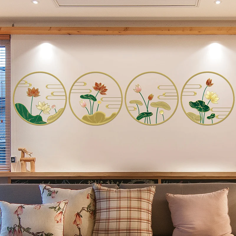 Chinese Style Lotus Wall Stickers Flowers Living Room Wall Decoration Painting Decals Home Decor Sticker Wallpaper Self-adhesive
Chinese Style Lotus Wall Stickers Flowers Living Room Wall Decoration Painting Decals Home Decor Sticker Wallpaper Self-adhesive