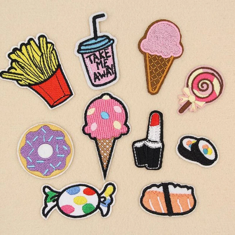 Cartoon food patches DIY clothing patch affixed decorative sewing accessories hat clothes Free Shipping
Cartoon food patches DIY clothing patch affixed decorative sewing accessories hat clothes Free Shipping