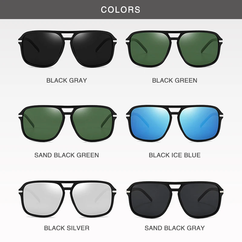 CRSD 2020 Men Fashion Polarized Sunglasses Mirror Square Gradient Driving Vintage Brand Design Business Eyeglasses Oculos De Sol 
CRSD 2020 Men Fashion Polarized Sunglasses Mirror Square Gradient Driving Vintage Brand Design Business Eyeglasses Oculos De Sol