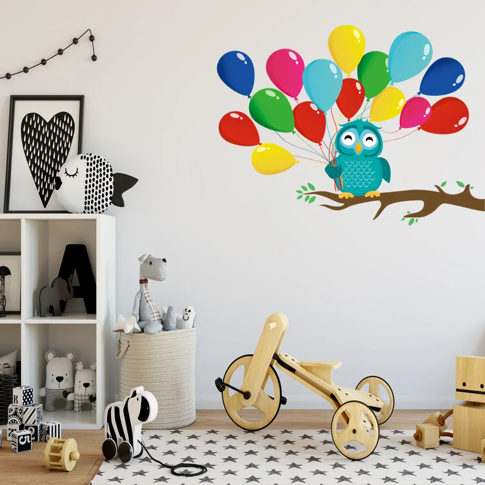 New Cartoon Branch Owl Balloon Wall Stickers Children's Room Decoration Kindergarten Classroom Backdrop Wall Decals Mural Art
New Cartoon Branch Owl Balloon Wall Stickers Children's Room Decoration Kindergarten Classroom Backdrop Wall Decals Mural Art