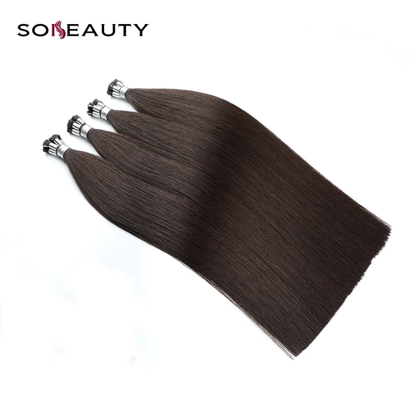 Sobeauty 100% Человеческие волосы remy с кератиновым сплавом Цвет 2 # бразильские
