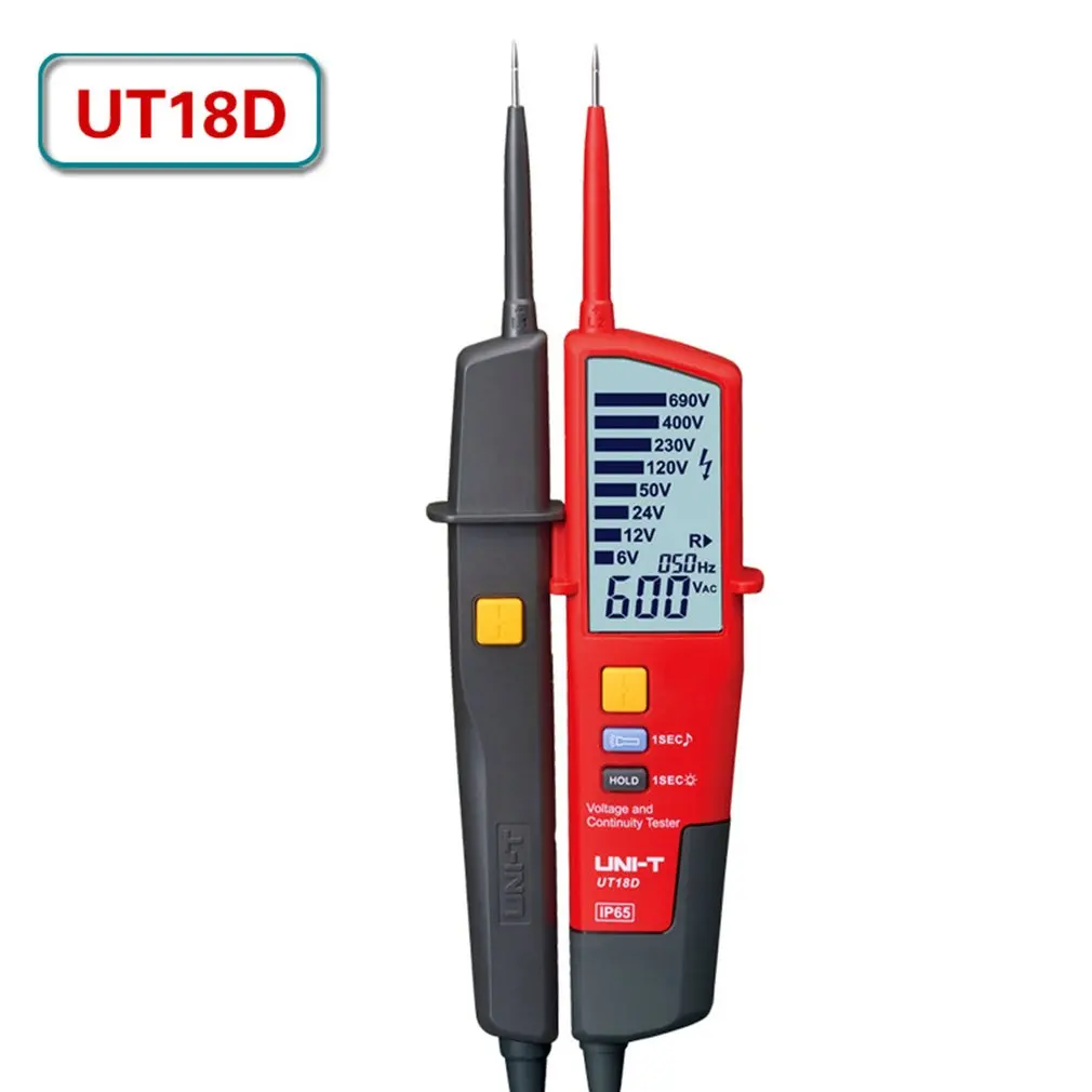 UNI-T UT18D LCD Digital Voltage Continuity Tester Auto Range RCD Phase Rotation RCD Electrical Tester
UNI-T UT18D LCD Digital Voltage Continuity Tester Auto Range RCD Phase Rotation RCD Electrical Tester