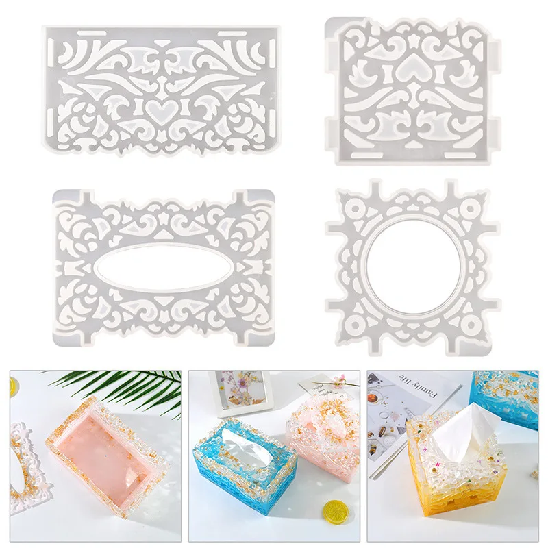 DIY Crystal Epoxy Mold Restaurant Hollow Pattern Storage Napkin Car Tissue Box Silicone Mold
DIY Crystal Epoxy Mold Restaurant Hollow Pattern Storage Napkin Car Tissue Box Silicone Mold