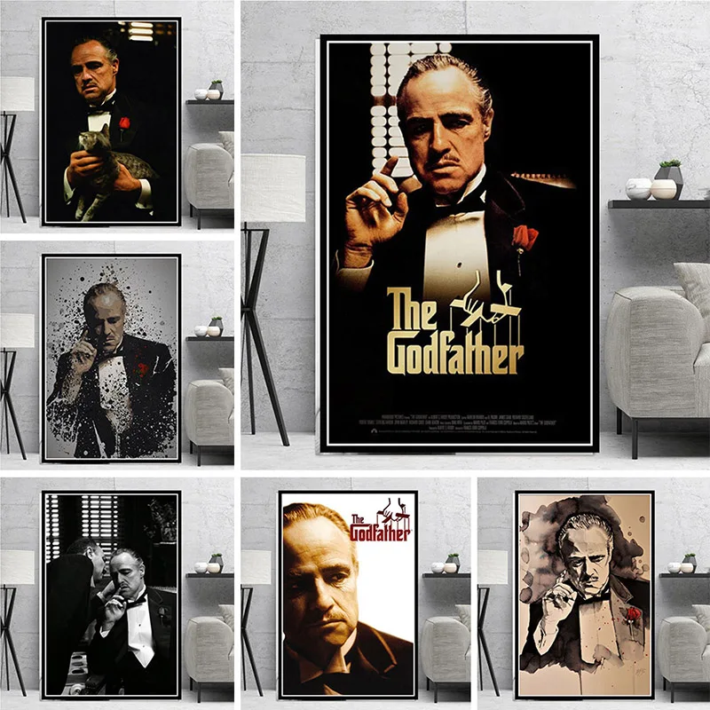 The Godfather Hot Movie Classic Gangster Actor Canvas Painting Posters and Prints Wall Art Picture for Living Room Cuadros
The Godfather Hot Movie Classic Gangster Actor Canvas Painting Posters and Prints Wall Art Picture for Living Room Cuadros