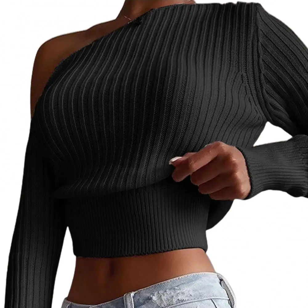 Hot Sale Women Sexy Off Shoulder Warm Winter Soft Comfortable Sweater Solid Color Long Sleeve Ribbed Knitted Pullover for Daily
Hot Sale Women Sexy Off Shoulder Warm Winter Soft Comfortable Sweater Solid Color Long Sleeve Ribbed Knitted Pullover for Daily