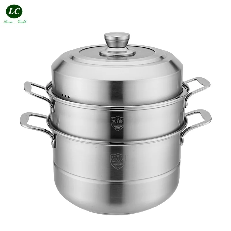 Cooking Steaming Pot 304 Stainless Steel Thick 2 Layer 3 Layer Steamer Pot Steamed Household Casserole Pot
Cooking Steaming Pot 304 Stainless Steel Thick 2 Layer 3 Layer Steamer Pot Steamed Household Casserole Pot