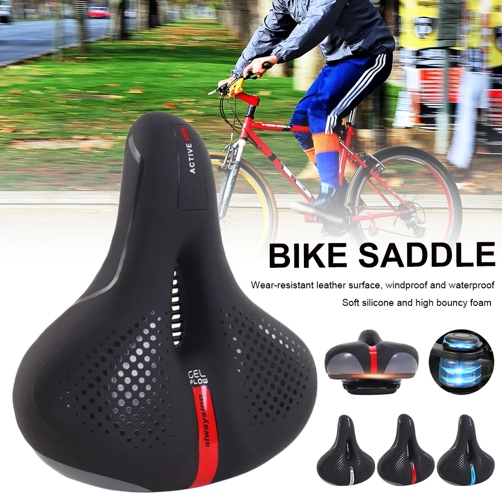 Gel Bicycle Seat Ergonomic Soft Leather Bike Saddle Foam Stuff Cushion Shock Absorbing Mountain Road Bike Breathable Bike Seat
Gel Bicycle Seat Ergonomic Soft Leather Bike Saddle Foam Stuff Cushion Shock Absorbing Mountain Road Bike Breathable Bike Seat