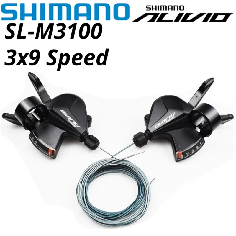 Shimano Alivio SL M3100 3x9 27 speed SL-M3100 RAPIDFIRE PLUS mountain bike Shifters 27S MTB bicycle Shifter Lever Set clamp ba
Shimano Alivio SL M3100 3x9 27 speed SL-M3100 RAPIDFIRE PLUS mountain bike Shifters 27S MTB bicycle Shifter Lever Set clamp ba