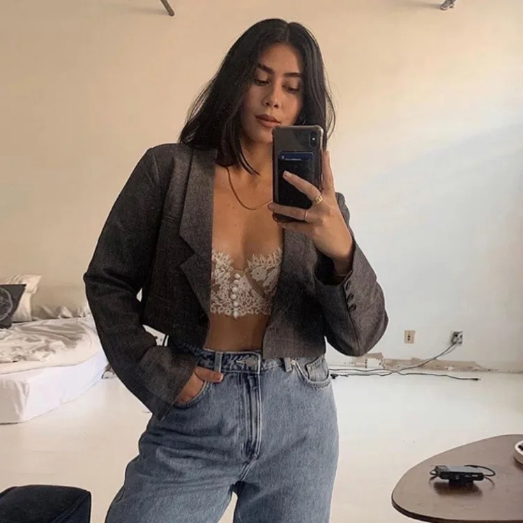 Yimunancy Backless Lace Camisole Women Backless Crop Top 2020 Ladies Summer Vintage Underwire Sexy Vest Top
Yimunancy Backless Lace Camisole Women Backless Crop Top 2020 Ladies Summer Vintage Underwire Sexy Vest Top