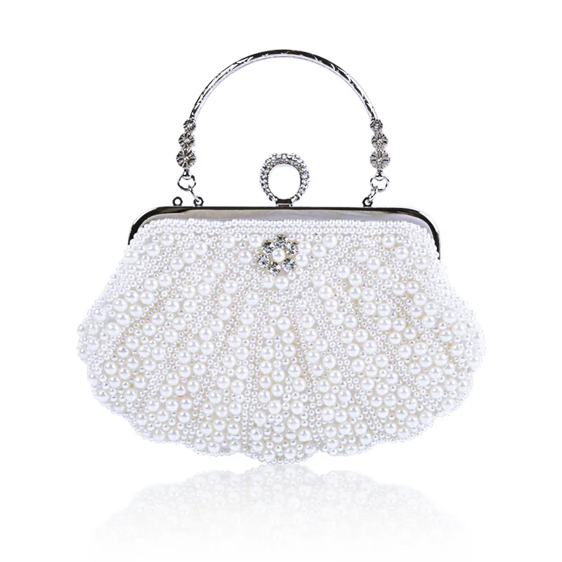 Fashionable new spot boutique dinner bag pearl dress bag wedding bag with one shoulder cross female bag
Fashionable new spot boutique dinner bag pearl dress bag wedding bag with one shoulder cross female bag