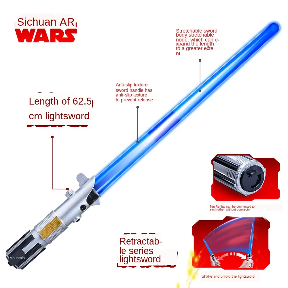 Star Wars Lightsaber Cosplay para Glowing sound Laser sword Telescopic Lightsaber Star Wars Black and white soldier mask toys
Star Wars Lightsaber Cosplay para Glowing sound Laser sword Telescopic Lightsaber Star Wars Black and white soldier mask toys