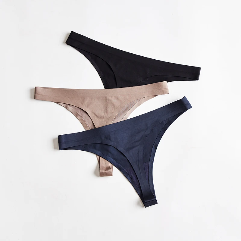 3pcs Woman Thongs Seamless Underwear For Women Sexy Sports Panty Female T-back G-string Underwear Ice Silk Ladies Underpants
3pcs Woman Thongs Seamless Underwear For Women Sexy Sports Panty Female T-back G-string Underwear Ice Silk Ladies Underpants