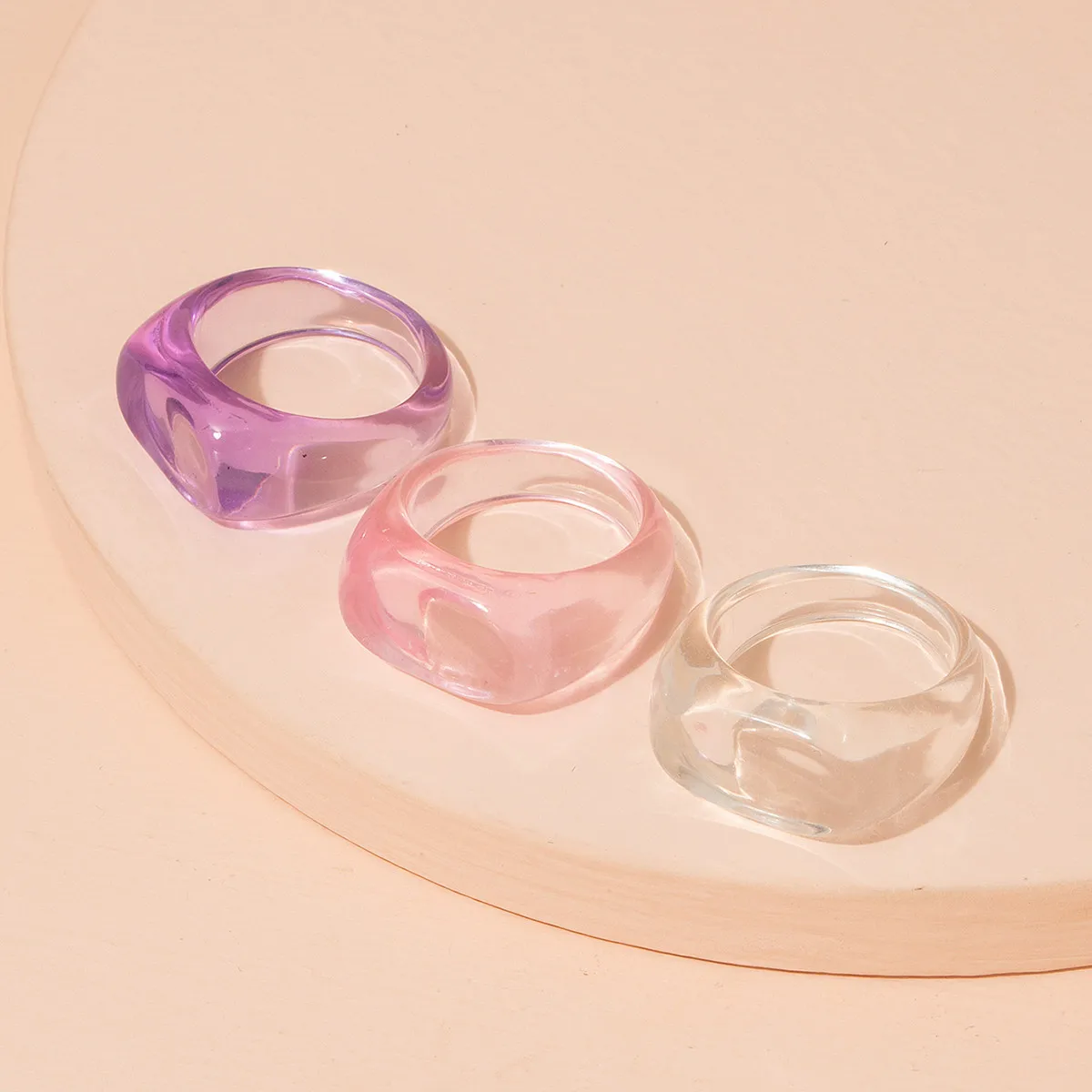 New Simple Colorful Transparent Clear Acrylic Resin Geometric Square Finger Rings For Women Girl Hiphop Rock Party Jewelry Gift
New Simple Colorful Transparent Clear Acrylic Resin Geometric Square Finger Rings For Women Girl Hiphop Rock Party Jewelry Gift