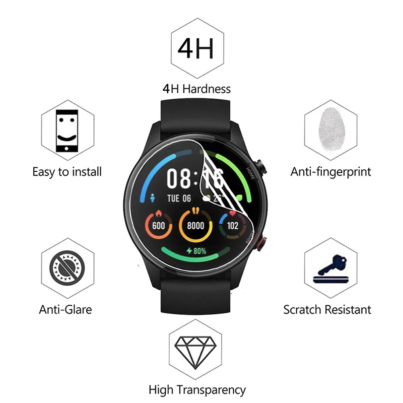 Защитная пленка для экрана Xiaomi Mi Watch цветной ремешок MiWatch умные часы полностью
