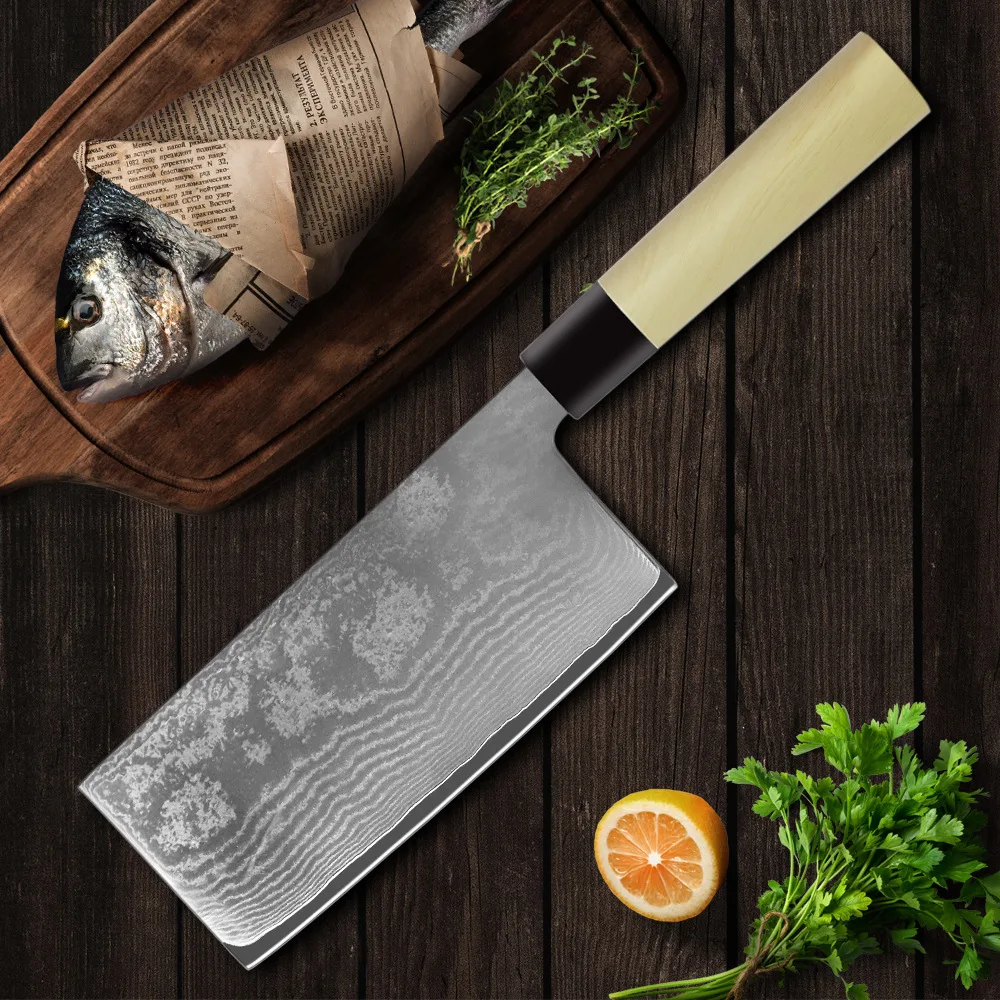 Нож кухонный из дамасской стали, 7 дюймов, vg10
Нож кухонный из дамасской стали, 7 дюймов, vg10