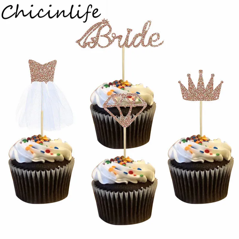 Chicinlife 8 шт. свадебная корона кольцо с бриллиантами свадебное платье топперы для