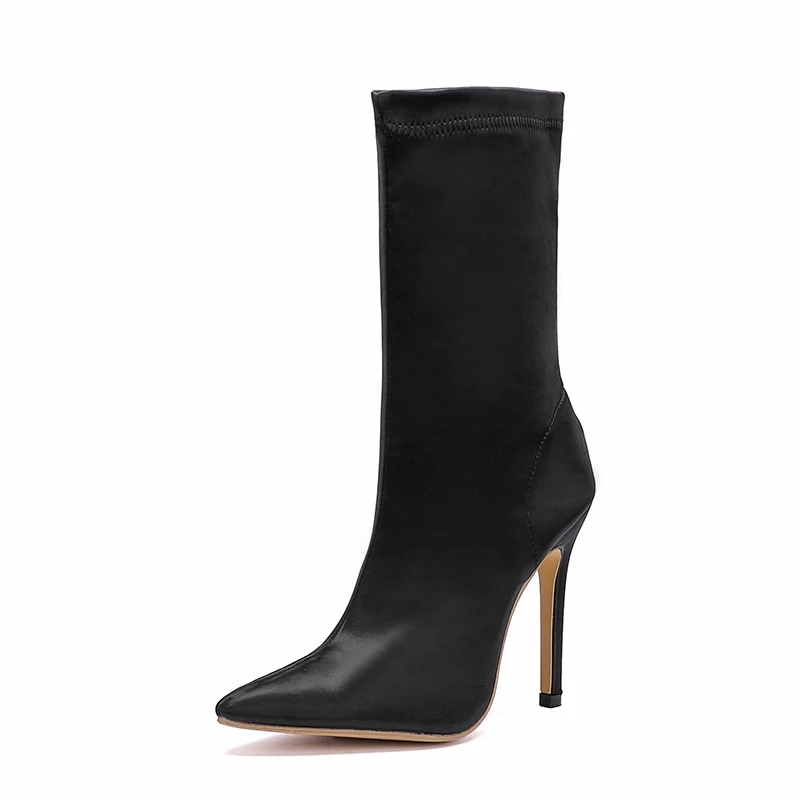 Woman Boots Stretch Fabric High Boots Solid Color Stiletto Winter Chelsea Boots 2021 New Women Shoe Ankle Boots Winter Shoes
Woman Boots Stretch Fabric High Boots Solid Color Stiletto Winter Chelsea Boots 2021 New Women Shoe Ankle Boots Winter Shoes