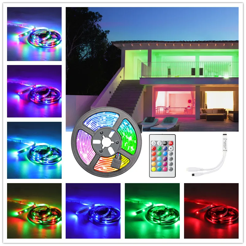 LED Strip Light RGB 5050/SMD2835 Flexible Ribbon DIY Led Light Strip RGB Tape Diode DC 12V Remote Control Adapter Ledstrips Lamp
LED Strip Light RGB 5050/SMD2835 Flexible Ribbon DIY Led Light Strip RGB Tape Diode DC 12V Remote Control Adapter Ledstrips Lamp