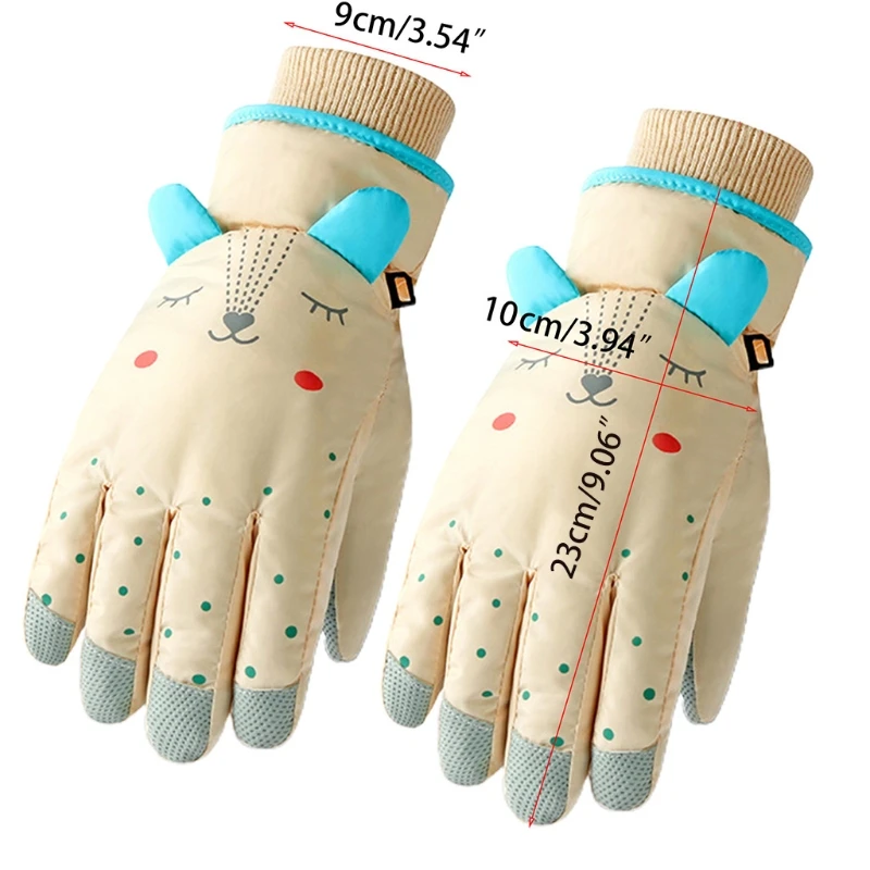 Kids Winter Waterproof Snow Gloves Cartoon Ears Thermal Insulated Ski Mittens
Kids Winter Waterproof Snow Gloves Cartoon Ears Thermal Insulated Ski Mittens
