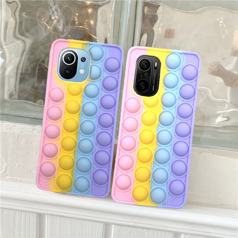 Pop Fidget Toy Push Bubble Phone Case For Xiaomi 8 9 9T 10 11 K20 K30 Pro Redmi note 7 8 9 Pro Poco F3 Stress phone covers
Pop Fidget Toy Push Bubble Phone Case For Xiaomi 8 9 9T 10 11 K20 K30 Pro Redmi note 7 8 9 Pro Poco F3 Stress phone covers