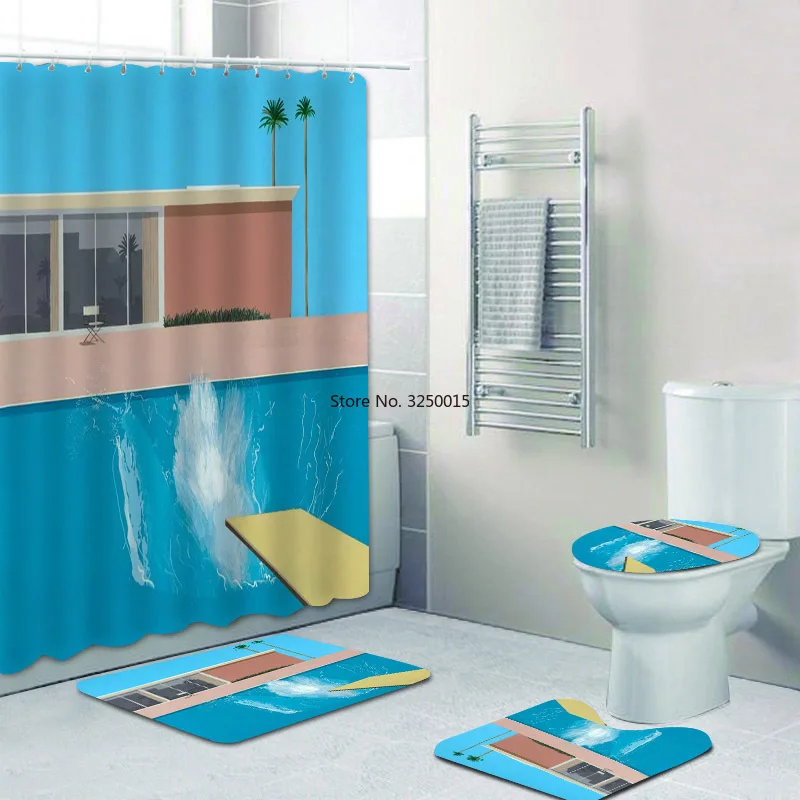 Художественный домашний декор скандинавский дэвид Hockney искусственная занавеска