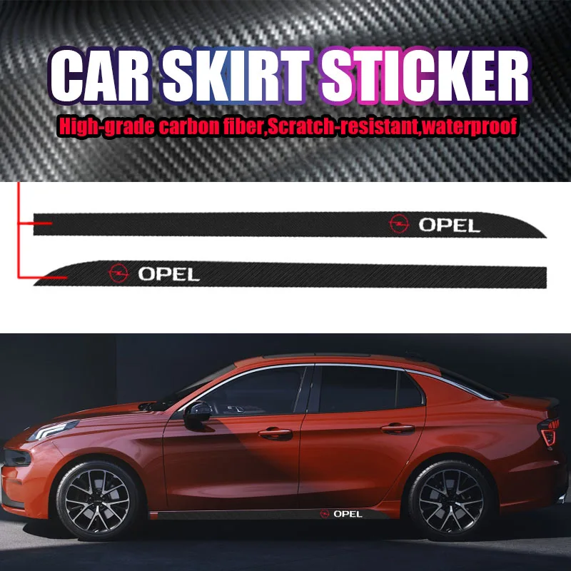 Car Carbon Fiber Performance Body Door Side Skirt Stripes Vinyl Sticker for Opel Astra H G Mokka Zafira Corsa Vectra Antara Etc
Car Carbon Fiber Performance Body Door Side Skirt Stripes Vinyl Sticker for Opel Astra H G Mokka Zafira Corsa Vectra Antara Etc