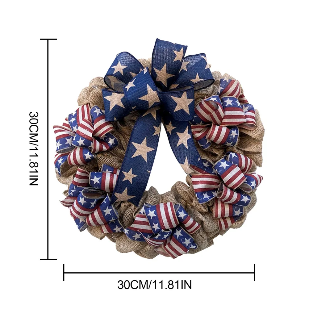 Holiday Window Props U.S. Independence Day Home Decoration Wreath Door Hanging Home Fabric Decorations
Holiday Window Props U.S. Independence Day Home Decoration Wreath Door Hanging Home Fabric Decorations