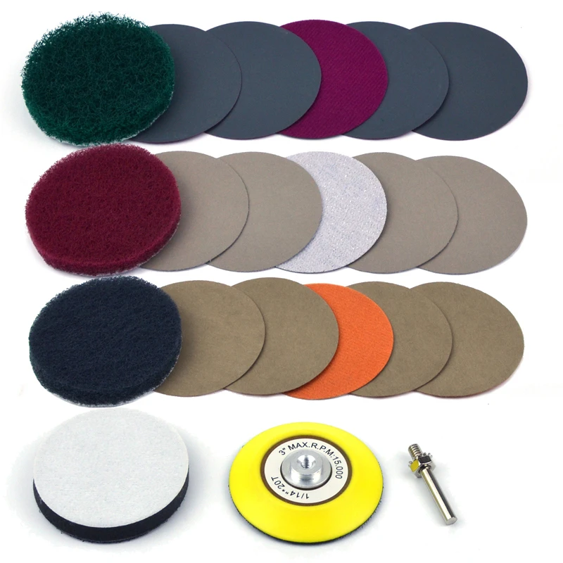 Polishing Restoration Headlight Repair Tool P240-P400-P1000-P2000-P5000-p10000 Mop Sanding Discs Pad M16 Drill Adapter
Polishing Restoration Headlight Repair Tool P240-P400-P1000-P2000-P5000-p10000 Mop Sanding Discs Pad M16 Drill Adapter