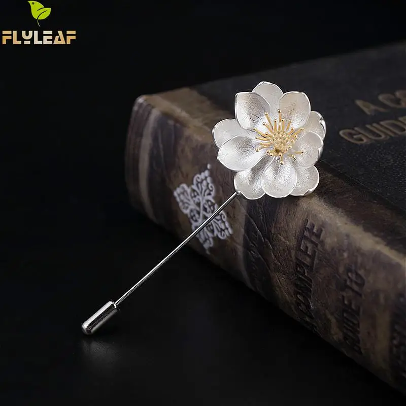 Handmade 100% 925 Sterling Silver Golden Lotus Flower Brooch For Women Men Chinese Style Brooches High Quality Jewelry Flyleaf
Handmade 100% 925 Sterling Silver Golden Lotus Flower Brooch For Women Men Chinese Style Brooches High Quality Jewelry Flyleaf