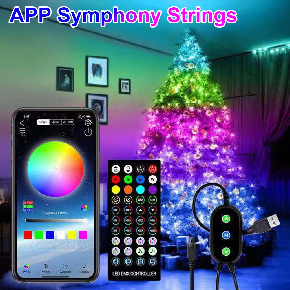 2022 New Year Christmas Home Christmas Tree Decoration LED Garland Lantern String Smart Bluetooth App Remote Fairy Lights
2022 New Year Christmas Home Christmas Tree Decoration LED Garland Lantern String Smart Bluetooth App Remote Fairy Lights