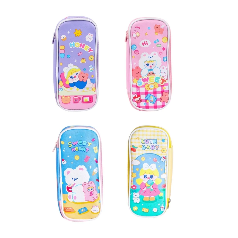 K5DA Cute Cartoon Student PU Leather Pencil Pen Case Box Makeup Pouch Brush Holder Bag Exquisite Design 
K5DA Cute Cartoon Student PU Leather Pencil Pen Case Box Makeup Pouch Brush Holder Bag Exquisite Design