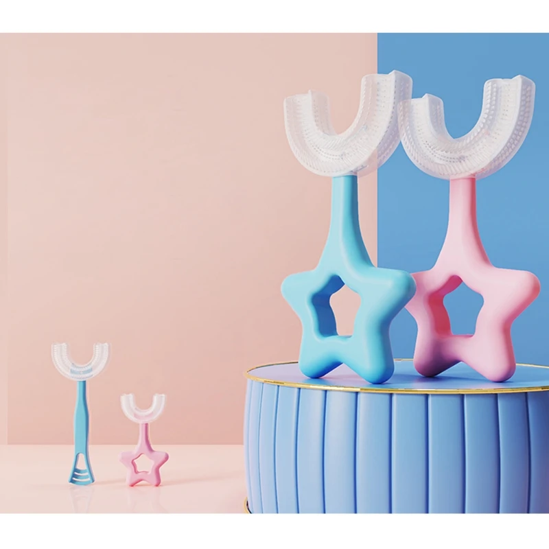 Children U Shape Toothbrush Silicone Training Teeth Cleaning Whole Mouth Teethbrushes for 2-12 Years Kids
Children U Shape Toothbrush Silicone Training Teeth Cleaning Whole Mouth Teethbrushes for 2-12 Years Kids