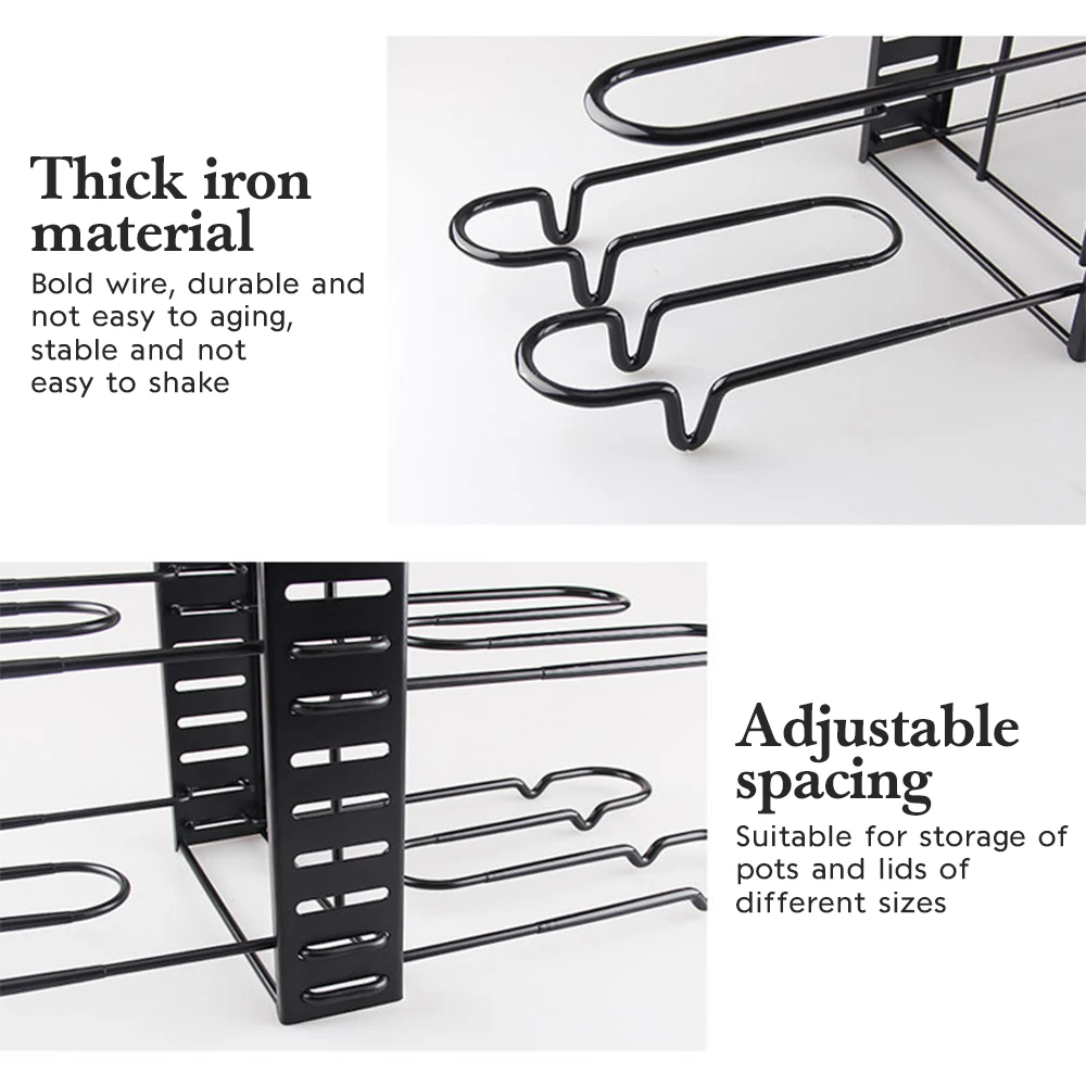 Creative Multi-Layer Folding Pan Pot Cover Lid Rack Stand Spoon Holder Organizer Storage Soup Spoon Rests Kitchen Accessories
Creative Multi-Layer Folding Pan Pot Cover Lid Rack Stand Spoon Holder Organizer Storage Soup Spoon Rests Kitchen Accessories