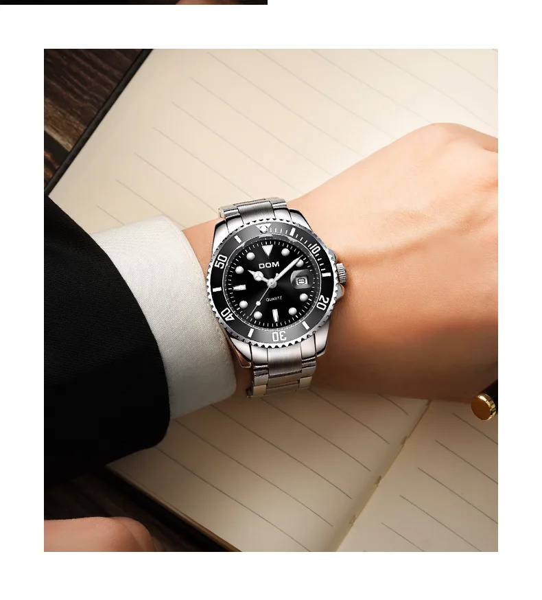 2020 Top Brand DOM Luxury Men's Watch 30m Waterproof Date Clock Male Sports Watches Men Quartz Wrist Relogio Masculino | Наручные