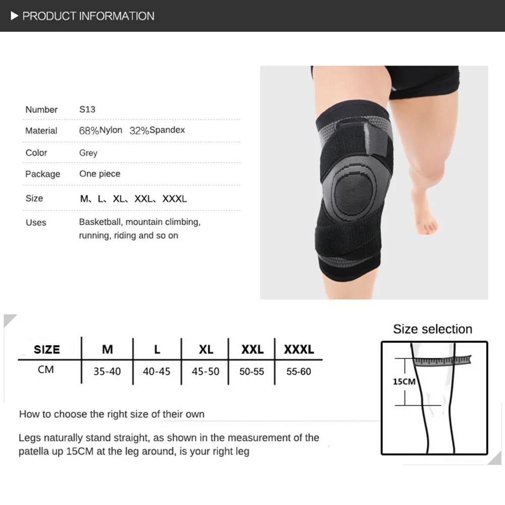 Men Women Knee Support Compression Sleeves Joint Pain Arthritis Relief Running Fitness Elastic Wrap Brace Knee Pads With Strap
Men Women Knee Support Compression Sleeves Joint Pain Arthritis Relief Running Fitness Elastic Wrap Brace Knee Pads With Strap