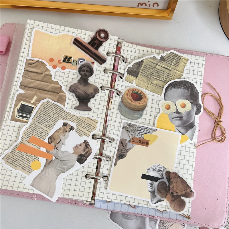 30Pcs Vintage ins Material Paper Retro Junk Journal Planner Scrapbooking Decorative Sticker Diy Craft Background Paper
30Pcs Vintage ins Material Paper Retro Junk Journal Planner Scrapbooking Decorative Sticker Diy Craft Background Paper