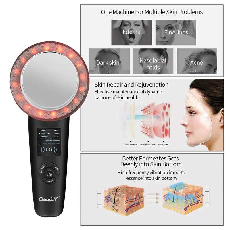 6 In 1 EMS Body Slimming Massager RF Ultrasonic Cavitation Anti Cellulite Massage Fat Burner Weight Loss Face Skin Care Tool
6 In 1 EMS Body Slimming Massager RF Ultrasonic Cavitation Anti Cellulite Massage Fat Burner Weight Loss Face Skin Care Tool