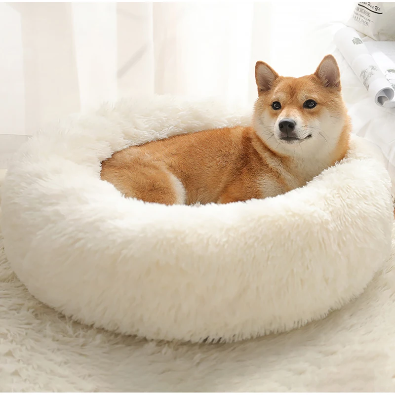 Long Plush Round Cats Bed House Warm Kennel Puppy Fluffy Cushion Soft Winter Best Kitten Sleeping Nest Dogs Mat Pets Products
Long Plush Round Cats Bed House Warm Kennel Puppy Fluffy Cushion Soft Winter Best Kitten Sleeping Nest Dogs Mat Pets Products