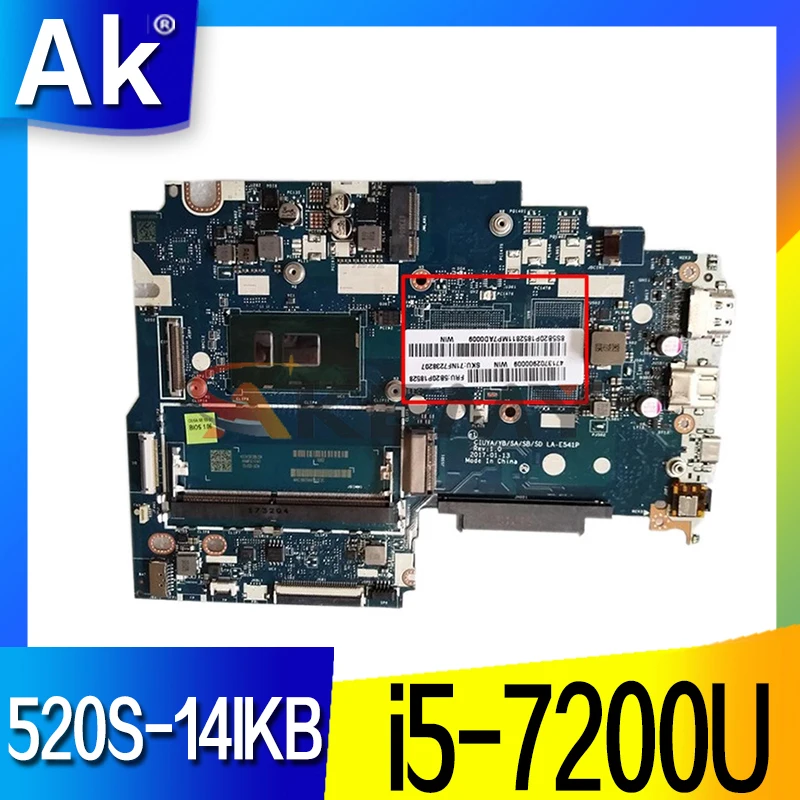 Высококачественная материнская плата для ноутбука Lenovo 520S-14IKB, 5B20N78605, Φ с центральным процессором DDR4 MB 100%, протестирована, быстрая доставка
Высококачественная материнская плата для ноутбука Lenovo 520S-14IKB, 5B20N78605, Φ с центральным процессором DDR4 MB 100%, протестирована, быстрая доставка