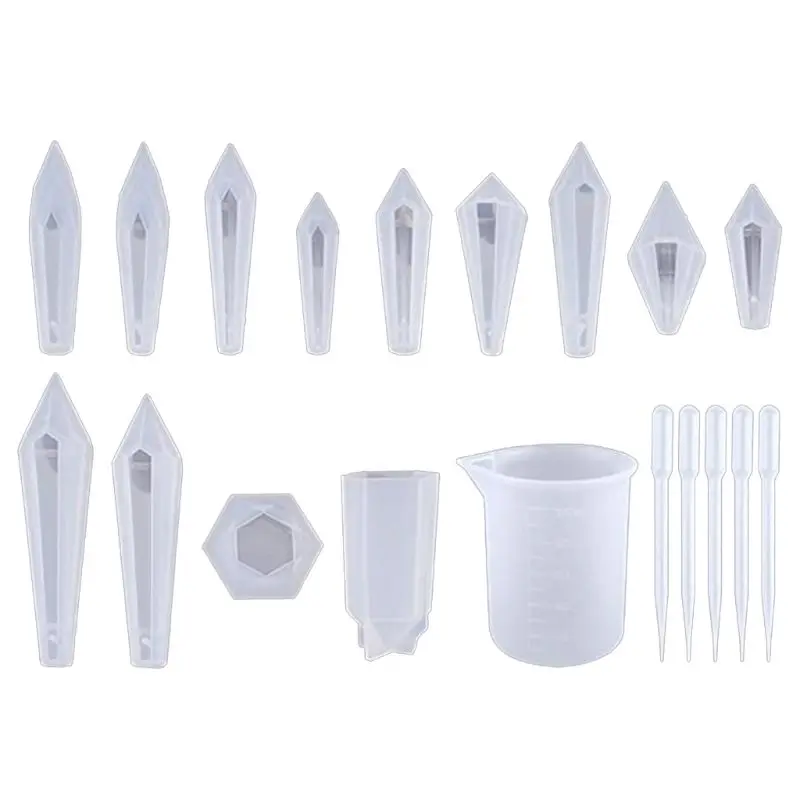 Crystal Epoxy Resin Mold Pendulum Casting Silicone Mould Jewelry Making Tools W0YA
Crystal Epoxy Resin Mold Pendulum Casting Silicone Mould Jewelry Making Tools W0YA