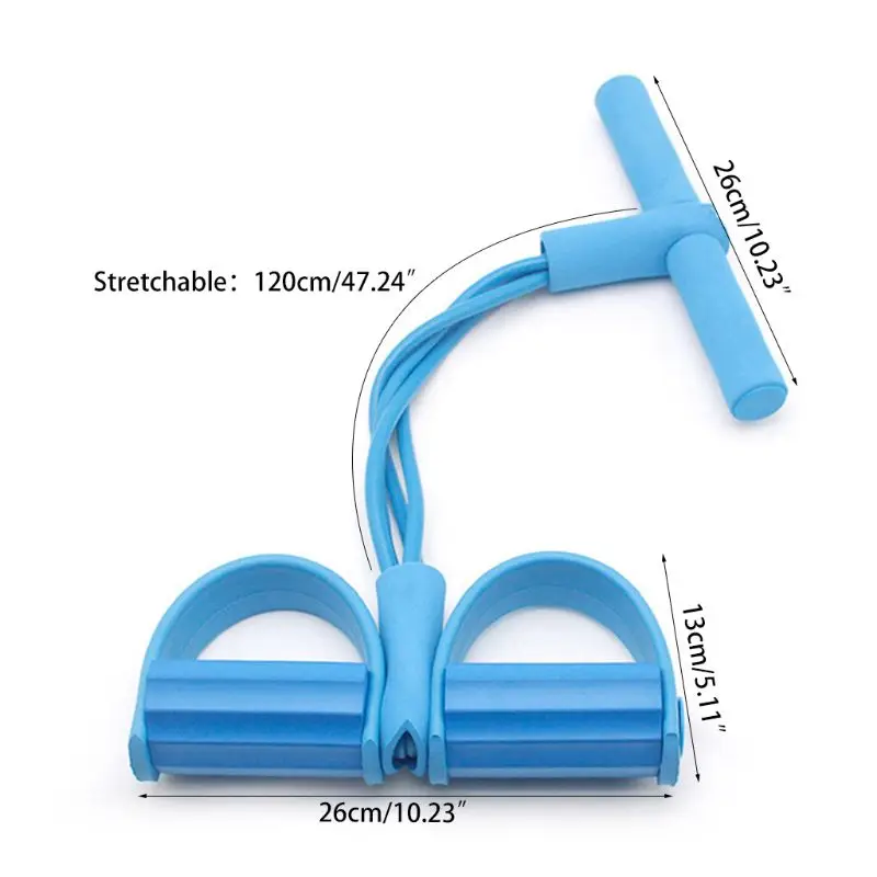New 4 Tubes Foot Pedal Pull Rope Resistance Exercise Sit-up Fitness Yoga Equipment Elastic Pull Rope Foot Pedal Body Slim Yoga
New 4 Tubes Foot Pedal Pull Rope Resistance Exercise Sit-up Fitness Yoga Equipment Elastic Pull Rope Foot Pedal Body Slim Yoga