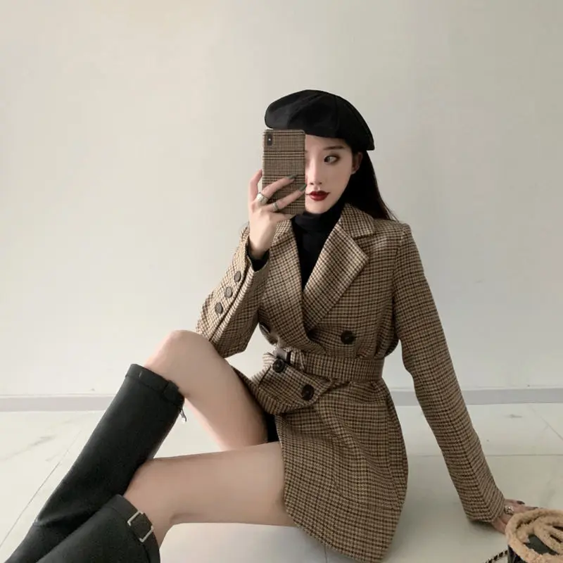 Small Fragrance Suit Coat Women's 2021 Autumn and Winter New Retro British Style Medium and Long Small Suit Fashion Commuting
Small Fragrance Suit Coat Women's 2021 Autumn and Winter New Retro British Style Medium and Long Small Suit Fashion Commuting